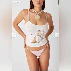 Frankies Bikinis x Pamela Anderson Butterfly Tank Top
